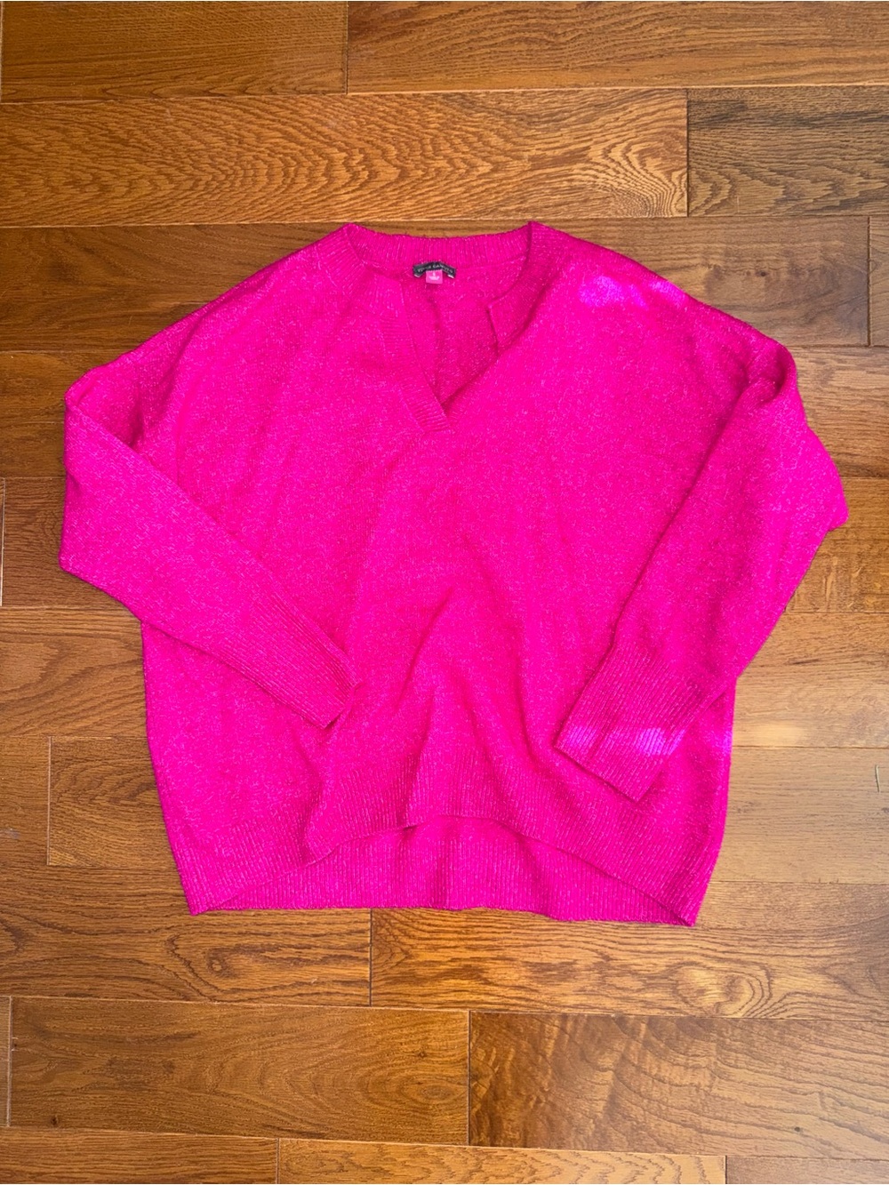 Vince Camuto Hot Pink V-Neck Sweater